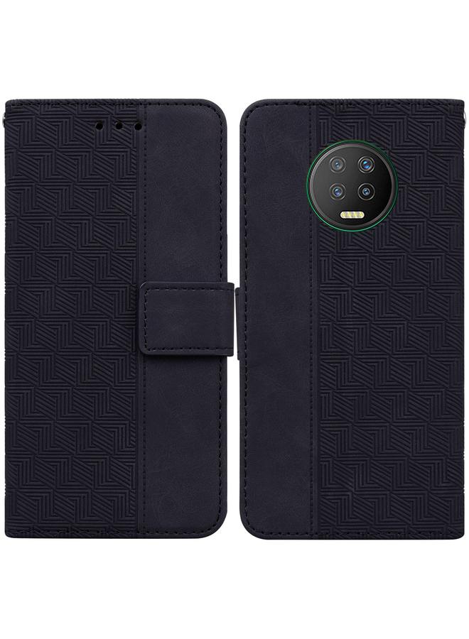 S-TOP Case For Infinix Note 7 X690 Geometric Embossed Leather Phone Case - Image 1