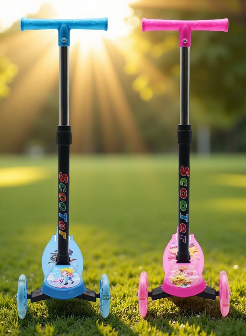 EASY FUTURE Foldable Scooter for Kids with LED PU Wheels, Height-Adjustable Handle & Rear Brake – Ideal for 3–8 Years - Image 5