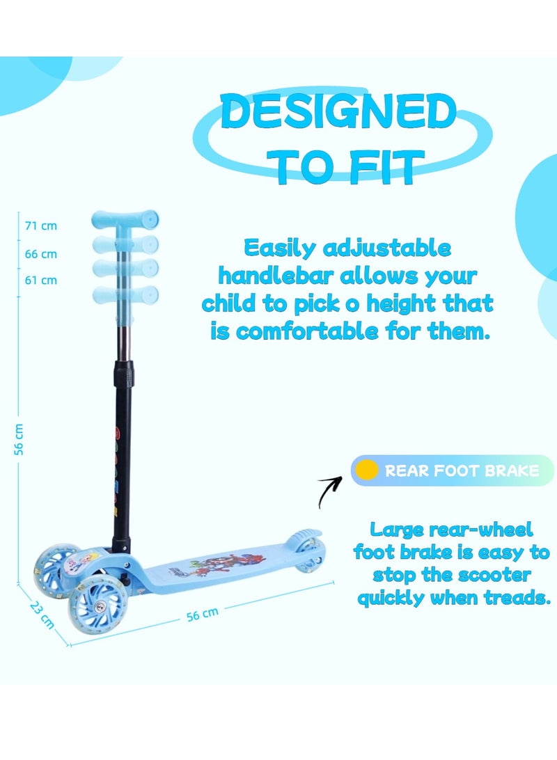 EASY FUTURE Foldable Scooter for Kids with LED PU Wheels, Height-Adjustable Handle & Rear Brake – Ideal for 3–8 Years - Image 3