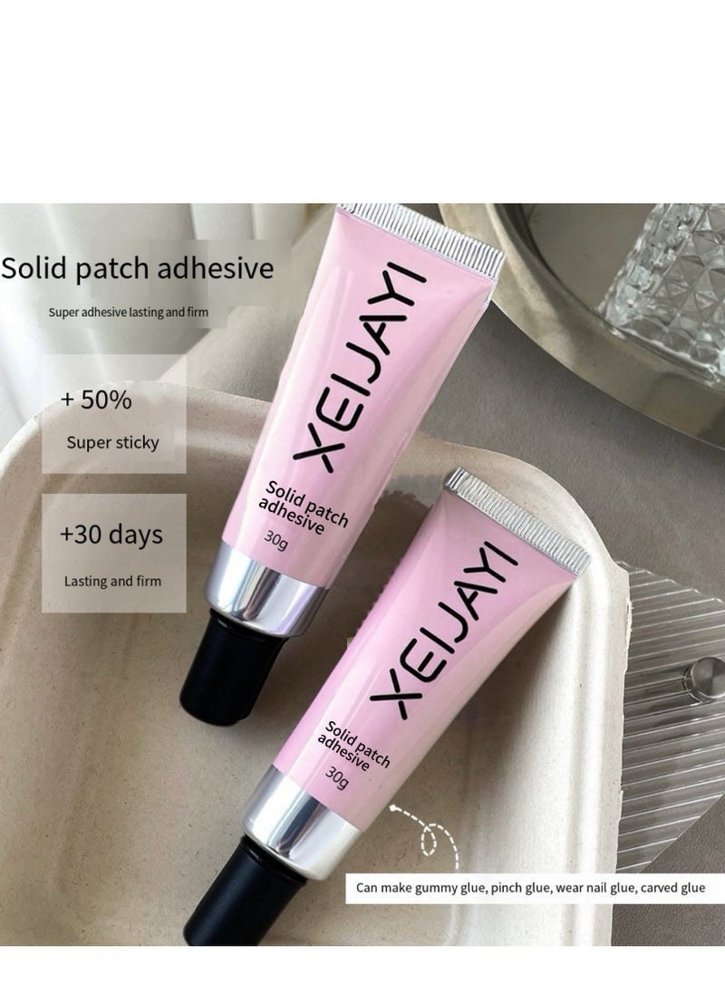شايجاي - XEIJAYI سوبر سترونغ صمغ جل قوي للأظافر الاصطناعية، أظافر أكريليك مزيفة. curing تحت ضوء UV، يدوم طويلاً، تصميم أنبوب 30 جرام لتسهيل التطبيق، لتقوية الأظافر واستخدام فن الأظافر DIY في المنزل. - Image 1