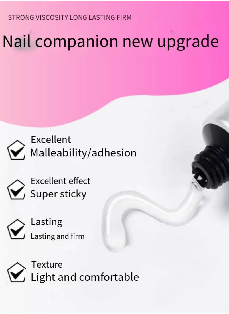 شايجاي - XEIJAYI سوبر سترونغ صمغ جل قوي للأظافر الاصطناعية، أظافر أكريليك مزيفة. curing تحت ضوء UV، يدوم طويلاً، تصميم أنبوب 30 جرام لتسهيل التطبيق، لتقوية الأظافر واستخدام فن الأظافر DIY في المنزل. - Image 1