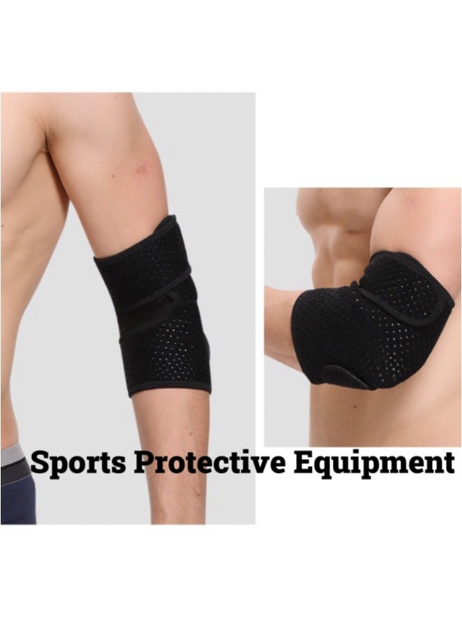 دعامة كوع مكونة من قطعتين، دعامة كوع قابلة للتعديل مع مثبت زنبركي مزدوج، كم ضغط للتنس للاعبي الجولف ومرفق التنس، ورفع الأثقال، والتهاب الأوتار، والتهاب المفاصل، والتعافي من الإصابات الرياضية، ومعدات - Image 2