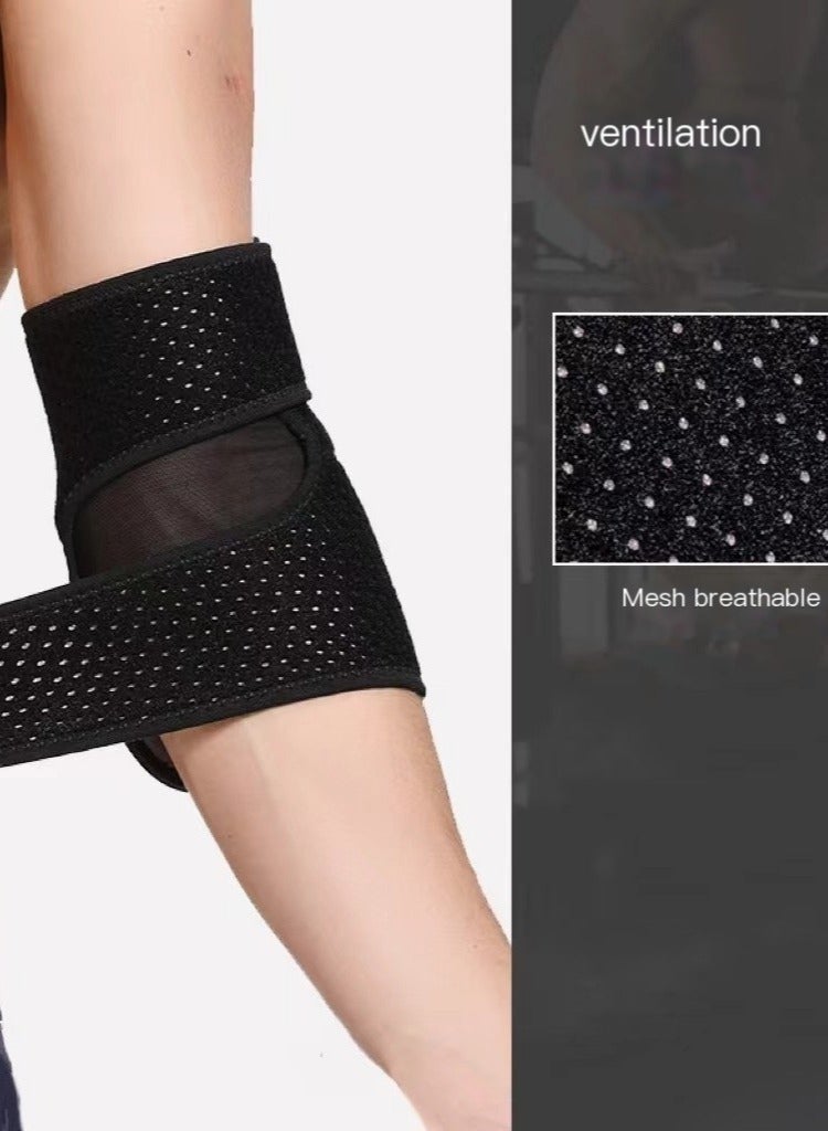 دعامة كوع مكونة من قطعتين، دعامة كوع قابلة للتعديل مع مثبت زنبركي مزدوج، كم ضغط للتنس للاعبي الجولف ومرفق التنس، ورفع الأثقال، والتهاب الأوتار، والتهاب المفاصل، والتعافي من الإصابات الرياضية، ومعدات - Image 5