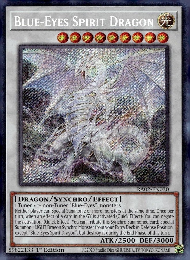 Yu-Gi-Oh! Blue-Eyes Spirit Dragon (Secret Rare) - RA02-EN030 - Secret Rare - 1st Edition