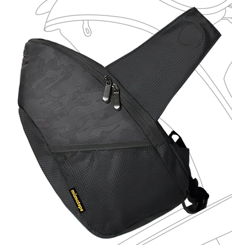 Mamatepe Storage Bag Compatible With Doona Infant Car Seat  Organizer Bag Wearable Backpack For Baby Travel Stroller Bag For Doona Car Seat & Stroller (Black) - Image 1