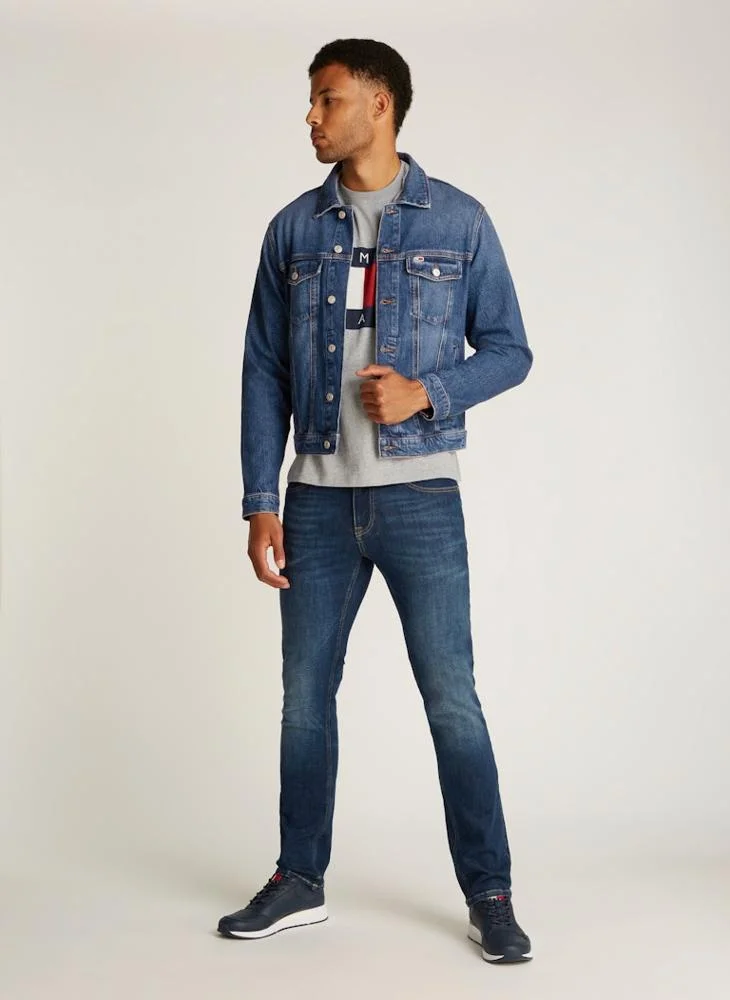 تومي جينز Pocket Detail Denim Jacket