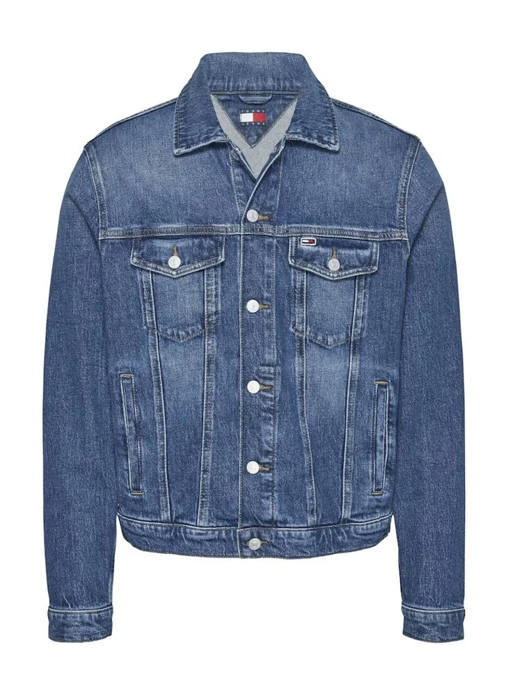 تومي جينز Pocket Detail Denim Jacket