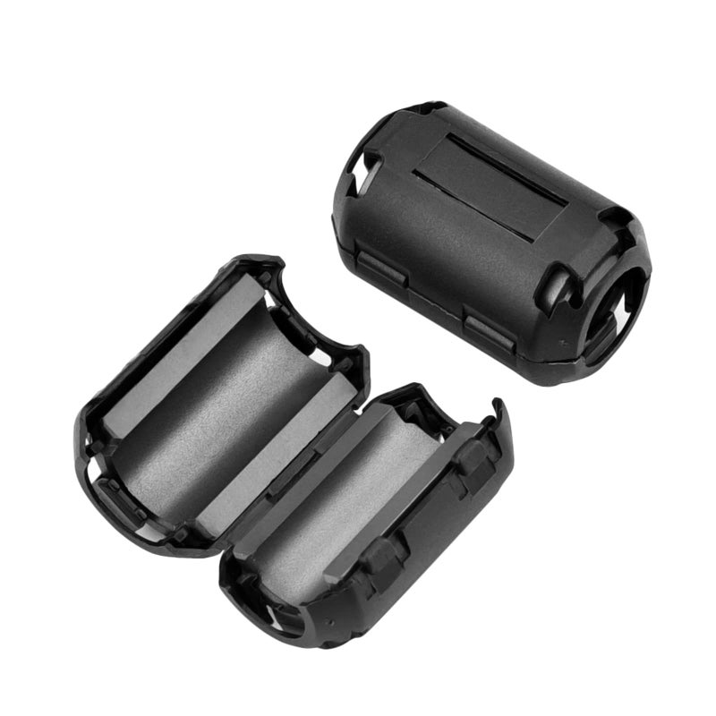 Konohan 20 Pieces Ferrite Bead Clip on Ferrite Core Noise Suppressor Rings RFI EMI Noise Filter Cable Clip for USB Video Data Cable, 0.11/0.19/0.27/0.35/0.51 Inch Inner Diameter, Black - Image 2