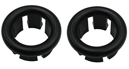 VRSS 6-Claw Bathroom Kitchen Sink Overflow Ring Basin Trim Cover Hole Insert in Caps (2Pcs Black) - Image 5