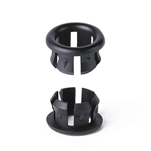 VRSS 6-Claw Bathroom Kitchen Sink Overflow Ring Basin Trim Cover Hole Insert in Caps (2Pcs Black) - Image 3