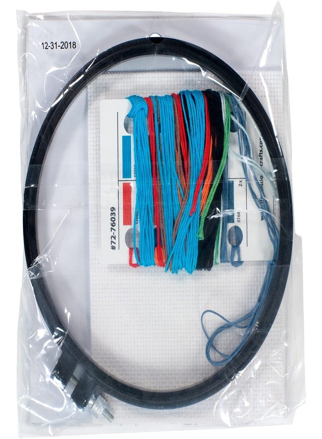 Dimensions Farm Fresh Personalized Counted Cross Stitch Kit for Beginners, 6" Diameter, Multicolor 4 Piece - Image 2