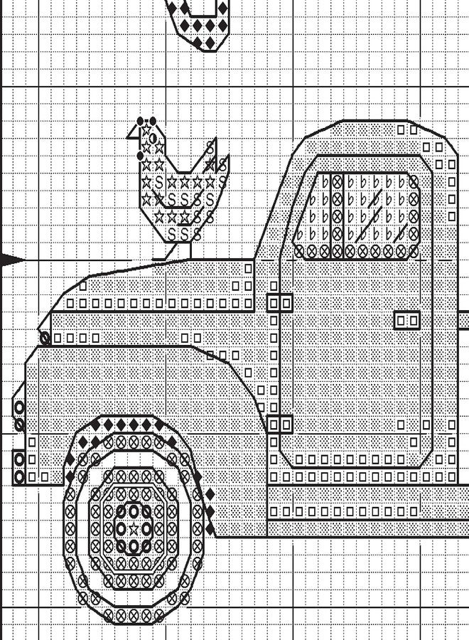 Dimensions Farm Fresh Personalized Counted Cross Stitch Kit for Beginners, 6" Diameter, Multicolor 4 Piece - Image 5