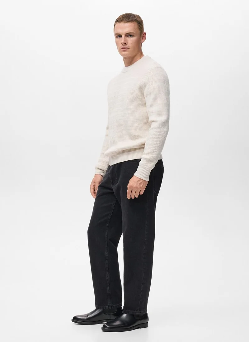 مانجو مان سترة محبوكة منظمة