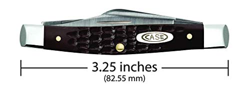 Case WR XX Pocket Knife Brown Synthetic Jigged Small Stockman Item #081 - (6333 SS) - Length Closed: 2 5/8 Inches - Image 2