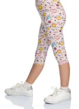 Lovetti Friendly Smile Girls Patterned Knee-Length Capri  - Image 3
