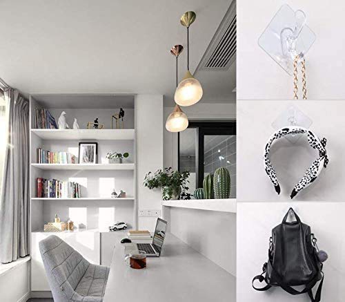 LUVINA Adhesive Wall Hooks - 6 Pack - Image 3