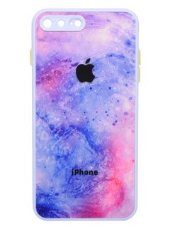 غطاء جراب لهاتف Apple iPhone 7/8 Plus واقٍ مقاوم للصدمات ملون بتصميم سديم جالكسي لهاتف iPhone 7/8 Plus