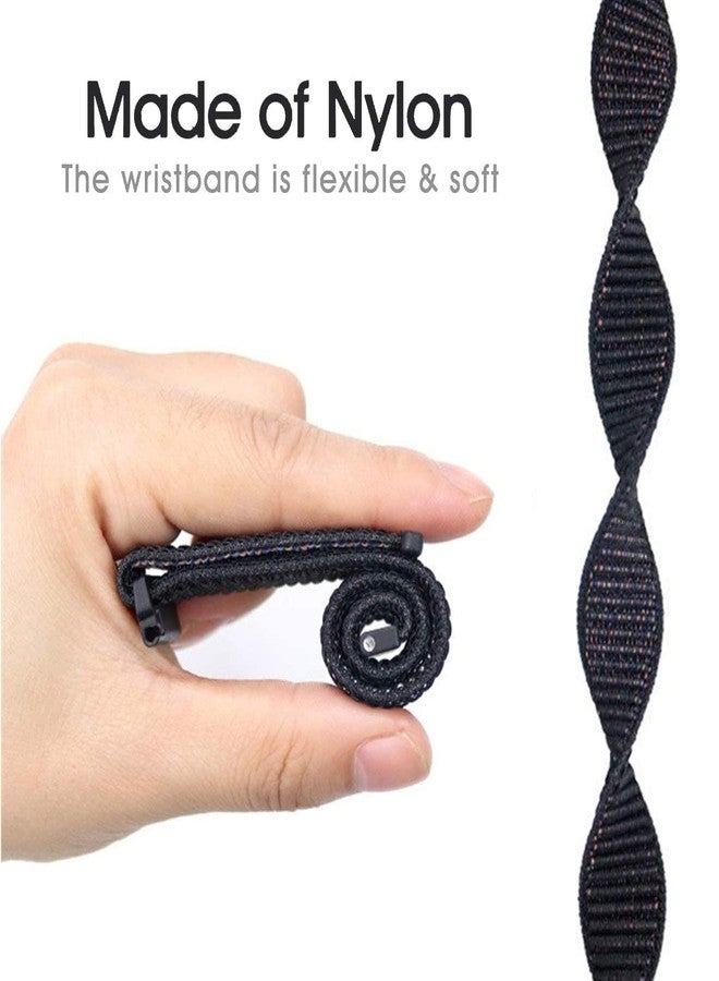 INEFABLE 22mm SmartWatch Band Strap Nylon Soft Loop for ColorFit Pro 4/Pro 4 Max/Ultra/Ultra 2, Amazfit GTR 47mm/ GTR 2E, Galaxy Watch 3 45mm, Realme S/S Pro - Pack of 1 (Black) - Image 4