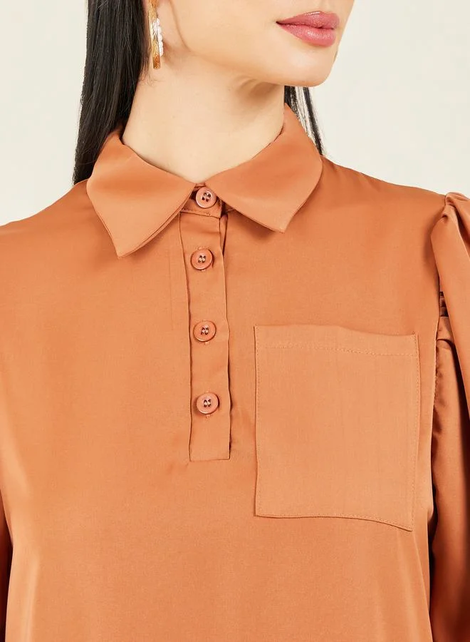 ستايلي Shirred Cuff Midi Dress