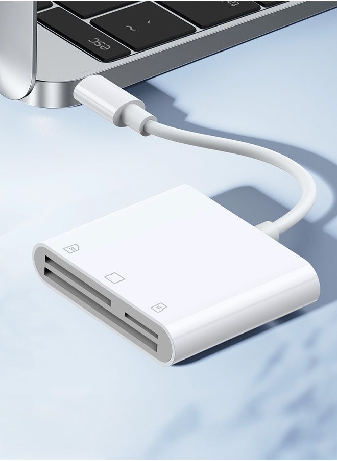 Tersely - 3 in 1 USB Type C to CF/SD/TF Memory Card Reader, Type C Adapter for iPhone 15 Pro/Max, for MacBook Pro Air 2024-2016,iPad Pro Air/Surface, for Samsung S23/S22/S21/Ultra/Plus, More - Image 1