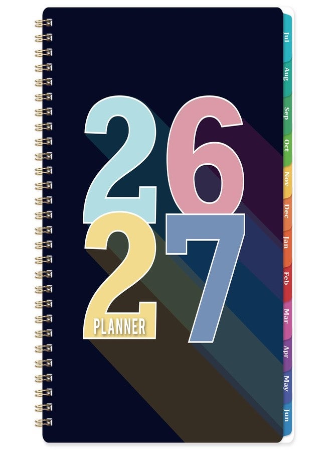 Indeme 2026-2027 Planner - 2026-2027 Planner weekly and monthly, July 2026 - June 2027, 9" x 11", Academic Clanner 26-27 with Colourful Tabs, Inner Pocket, Premium Paper, Twin-wire Binding - Image 1