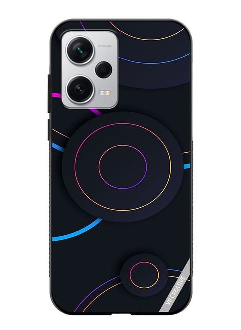 Protective Case Cover For Xiaomi Redmi Note 12 Pro Plus Circles Dots Design Multicolour