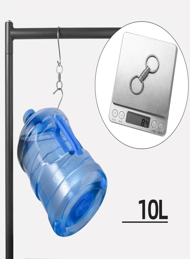 FEGVE Titanium Quick Release Swivel Keychain, Pull Apart Detachable Keychain Heavy Duty Car Key Holder with 4 Key Rings - Image 5