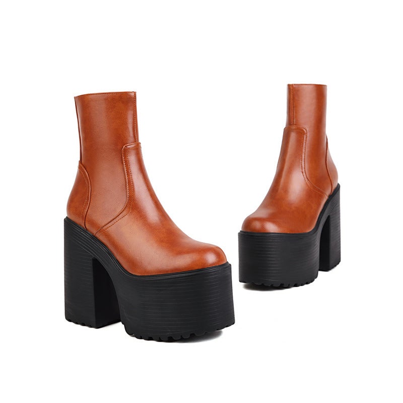 Dropshopping2022 New Fashion Thick With 40-43 Punk Wind Rough With Low Female - Image 1