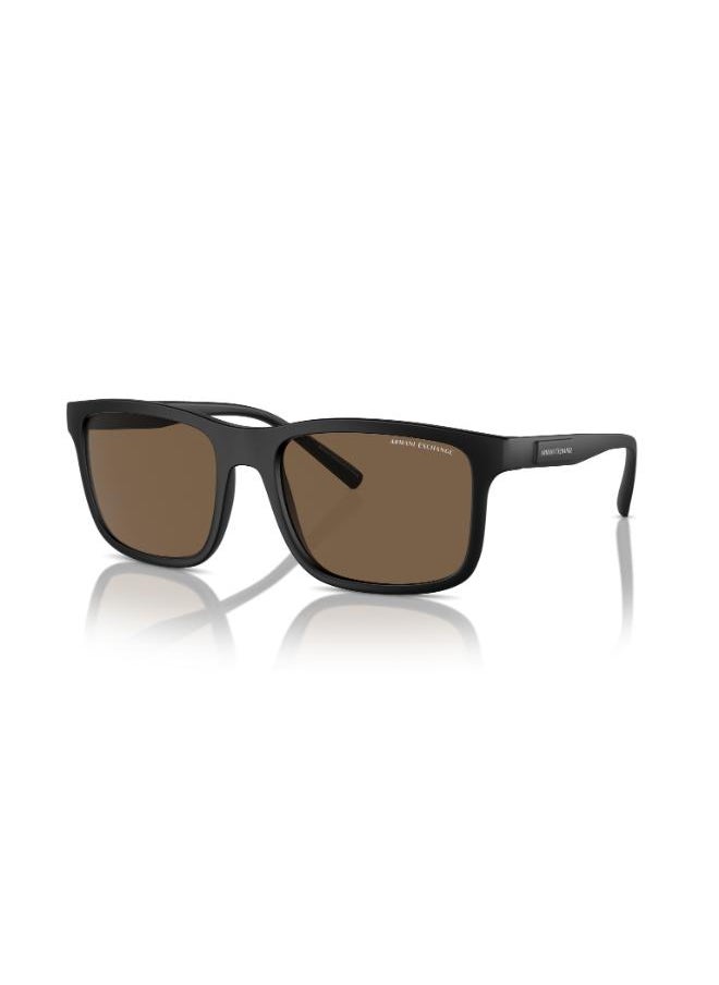 Armani Exchange - Full Rim Rectangular Sunglasses 0AX4145S - Image 1