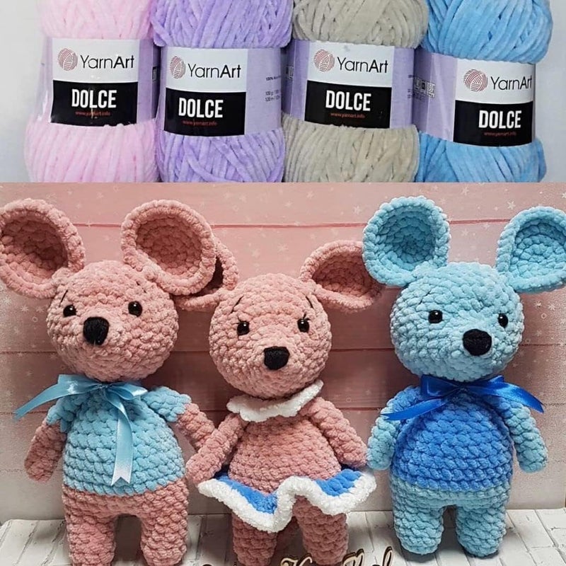 YarnArt Yarn Art Dolce Yarn 100 MicroPolyester Velvet Blanket Amigurumi Super Bulky 6 Baby Chenille Yarn 1 Skein 765 - Image 4