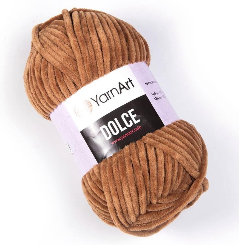 YarnArt Yarn Art Dolce Yarn 100 MicroPolyester Velvet Blanket Amigurumi Super Bulky 6 Baby Chenille Yarn 1 Skein 765 - Image 1