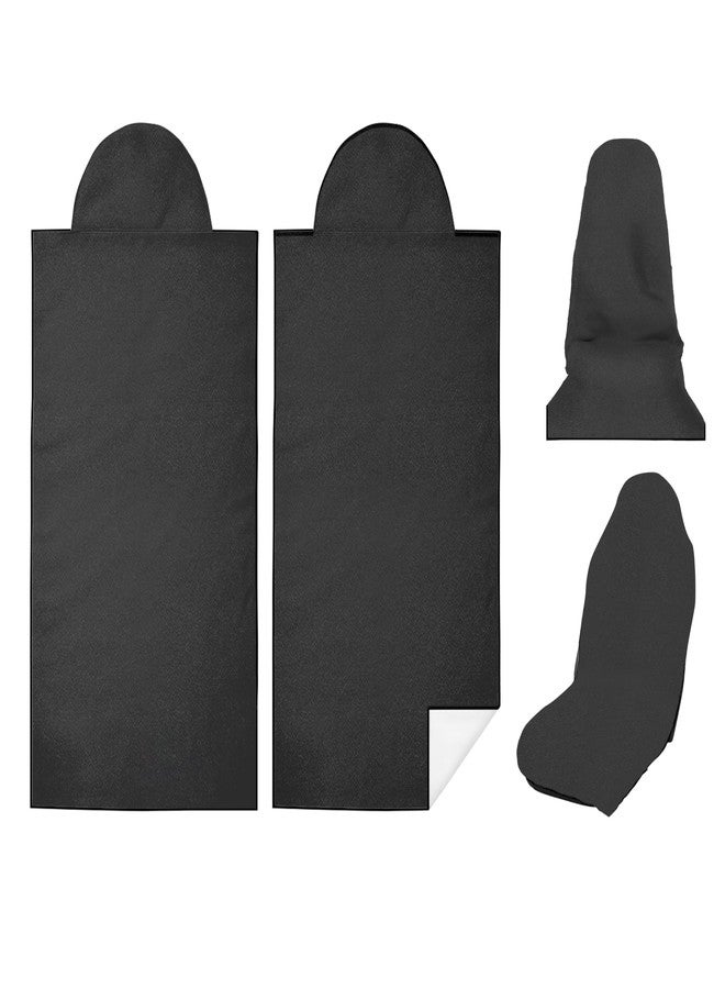Semtomn Car Seat Towel Cover After Gym, Car Seat Cover Towel - Sweatproof, Washable, Non-Slip Cover for Cars, SUVs (2 Pack, Black) - Image 1