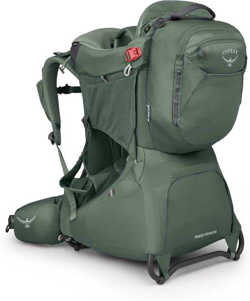 Osprey Poco Premium Child Carrier Backpack  Deluxe Kid Carrier for Hiking with Builtin Sunshade Removable Daypack and Adjustable Fit  Premium Comfort for Parent and Child - Image 1