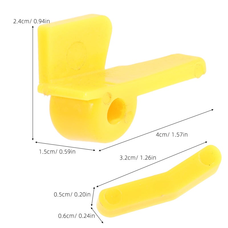 Motorcycle Tire Changer Head Cover 2 Pairs Yellow Prevent Scratches and Damage - Image 3