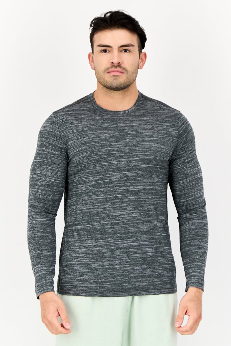 SKECHERS Men Sportswear Fit Long Sleeve Outdoor T-Shirt, Grey - Image 1