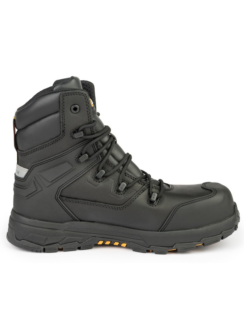 JCB 8-Inch Safety Boot – Composite Toe, Waterproof, Puncture Resistant, Anti-Static, Oil & Slip Resistant | JCB-0011B – Black - Image 4
