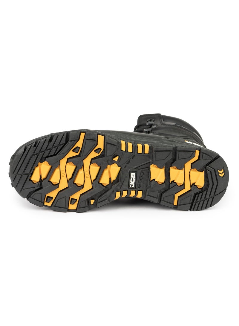 JCB 8-Inch Safety Boot – Composite Toe, Waterproof, Puncture Resistant, Anti-Static, Oil & Slip Resistant | JCB-0011B – Black - Image 4