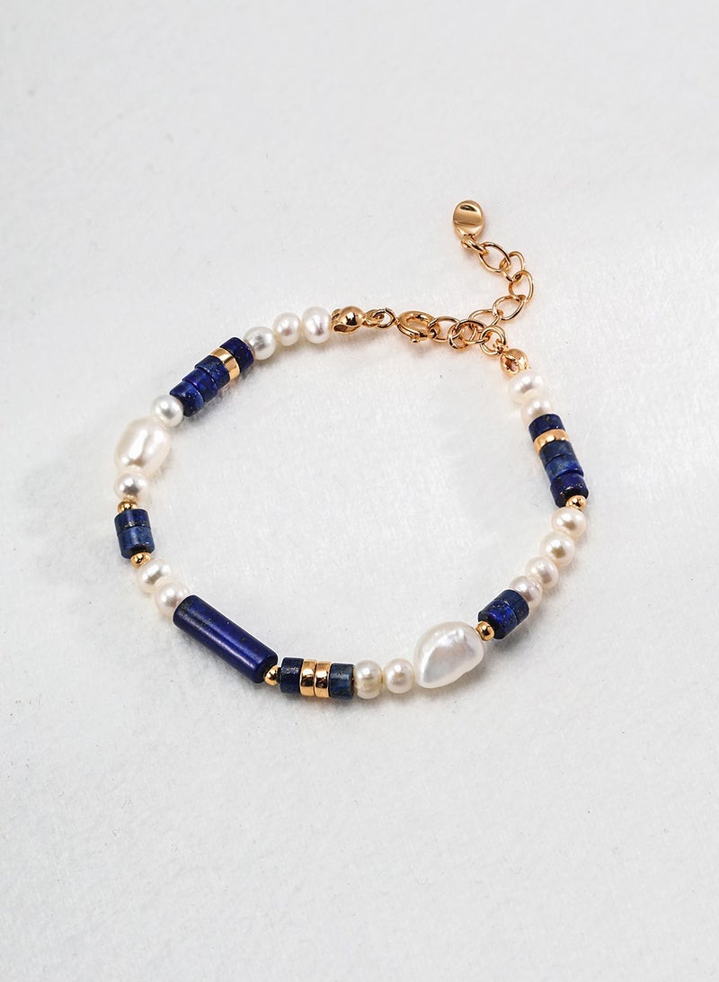 Burch Lapis Lazuli Pearl Bracelet - Image 3