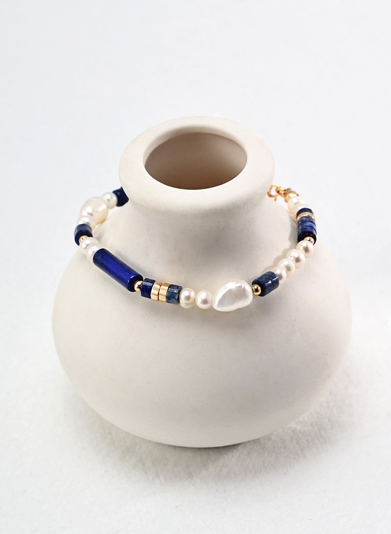 Burch Lapis Lazuli Pearl Bracelet - Image 2