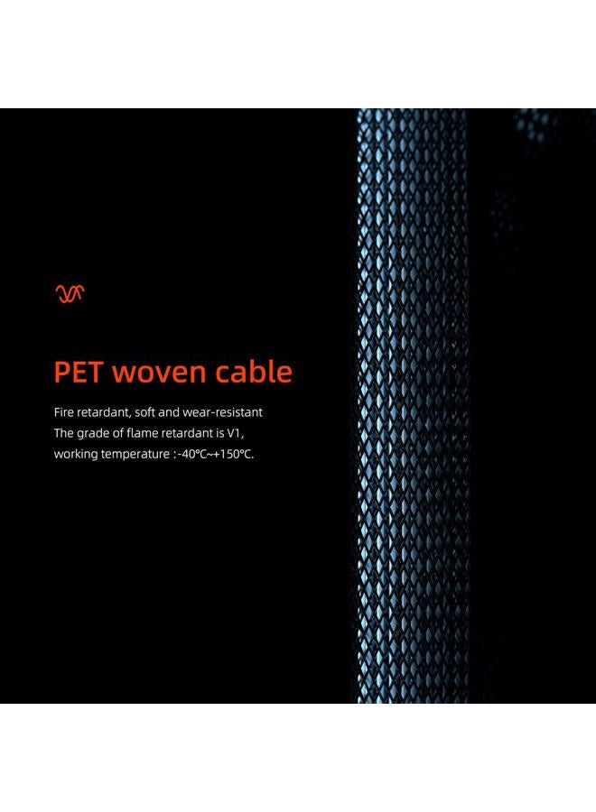 OIKWAN كابل SATA-III، 4 قطع/مجموعة 6Gb/s - كابل SATA، كابل SATA مرن 7 دبابيس، كابل بيانات SATA مستقيم بديل لأجهزة كمبيوتر بيتكوين-سيرفر محركات CD DVD RAID HDD-SSD (3.3 قدم) - Image 4