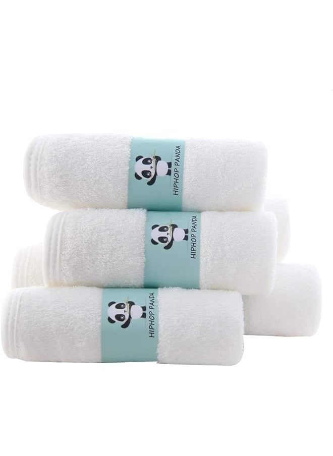 erorex Baby Washcloths Rayon Made From Bamboo 2 Layer Ultra Soft Absorbent Newborn Bath Face Towel  - Image 2