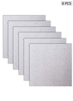 HY 6 Pieces Waveguide Cover Mica Plates Sheets Heat Insulation Board Microwave Oven Repairing Part 5.1x 5.1inch for Use Universal Microwave Oven  - Image 1
