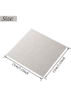 HY 6 Pieces Waveguide Cover Mica Plates Sheets Heat Insulation Board Microwave Oven Repairing Part 5.1x 5.1inch for Use Universal Microwave Oven  - Image 2