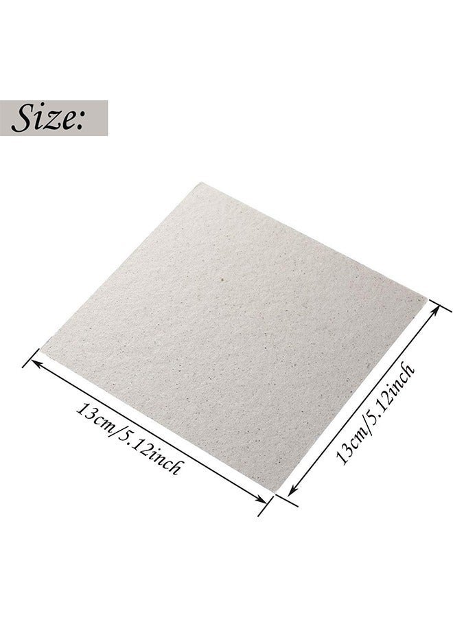 اتش واي 6 قطع غطاء الدليل الموجي لوحات الميكا صفائح العزل الحراري مجلس فرن الميكروويف إصلاح الجزء 5.1x 5.1 بوصة للاستخدام فرن الميكروويف العالمي - Image 2