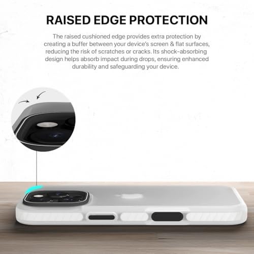 CASEGEAR Bold Pro Back Cover Case Compatible with iPhone 16 Pro | 14.8 Feet Drop Protection | 360° Complete Protection | Shockproof & Scratch Resistant | White - Image 5