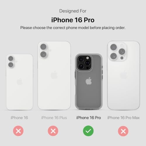 CASEGEAR Bold Pro Back Cover Case Compatible with iPhone 16 Pro | 14.8 Feet Drop Protection | 360° Complete Protection | Shockproof & Scratch Resistant | White - Image 2