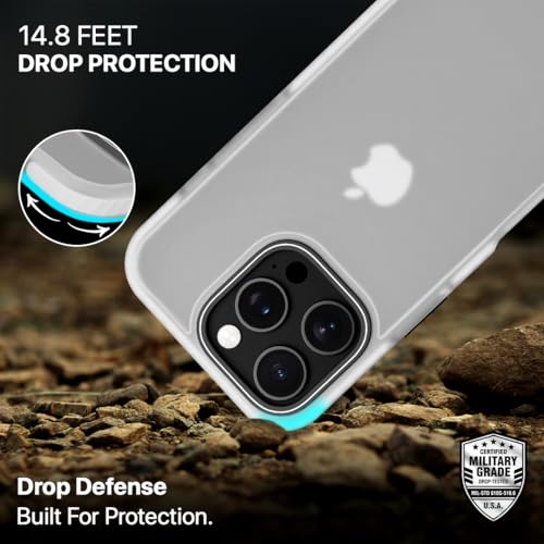CASEGEAR Bold Pro Back Cover Case Compatible with iPhone 16 Pro | 14.8 Feet Drop Protection | 360° Complete Protection | Shockproof & Scratch Resistant | White - Image 3