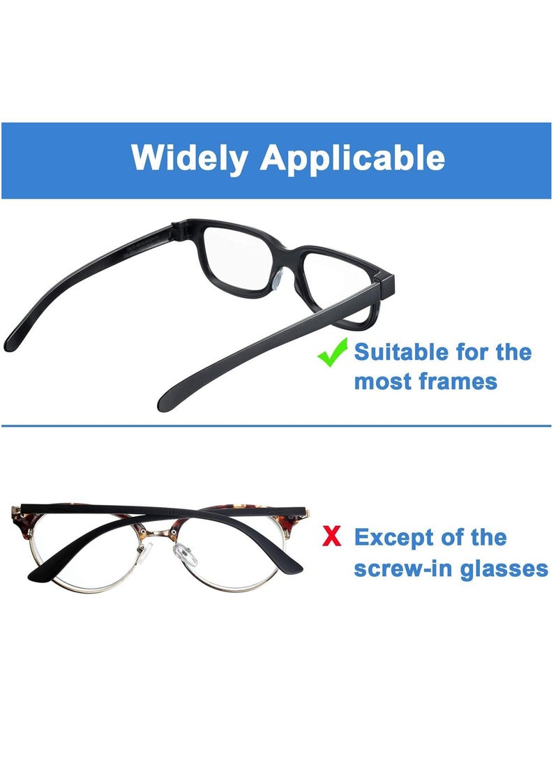 Meetion Adhesive Eye Glasses Nose Pads, D Shape Stick on Anti-Slip Soft Silicone, Adhesive Nose Pads Glasses Nose Pad for Glasses, Eyeglasses and Sunglasses(12Pairs,15x6x1.5mm)  - Image 4