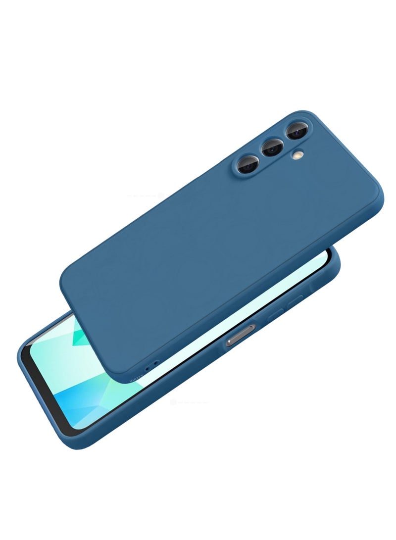 CATANES 3Packs Liquid Silicone Case for Samsung Galaxy A16 Protective Phone Case with Soft Anti-Scratch Microfiber Lining Utra Slim Drop Protection Phone Cover with Two 3D Screen Protectors - Blue - Image 2