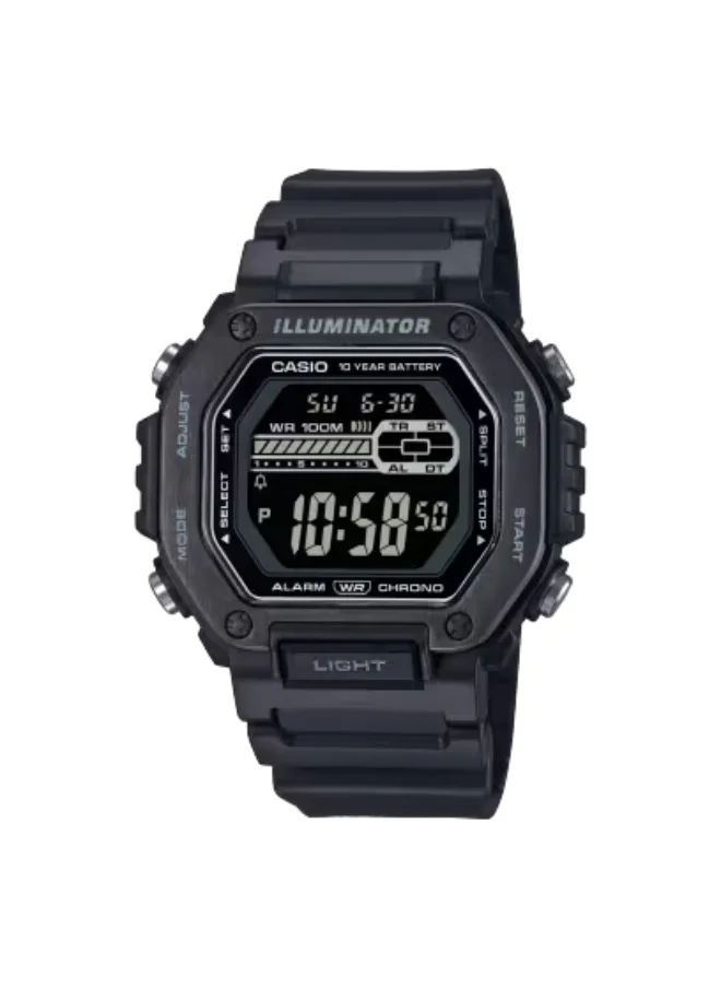 كاسيو Men's Resin Digital Watch MWD-110HB-1BVDF - 47.2 mm